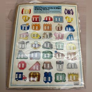 Lakeshore 37 Word Family Write & Wipe Activity Charts